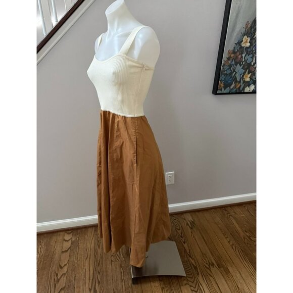 Tanya Taylor Jordanna Women's Mixed Media Midi Dress & Sweater XS - Picture 4 of 5